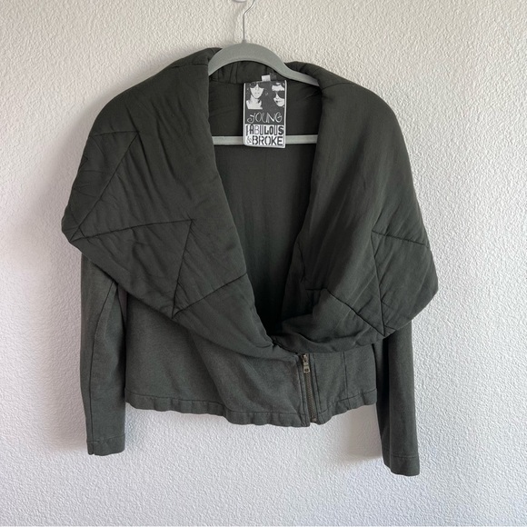 Young Fabulous & Broke Jackets & Blazers - Young, Fabulous and Broke Green Puffer Jacket